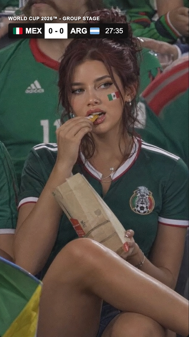 🇲🇽 Mexico fan in the World Cup stands
