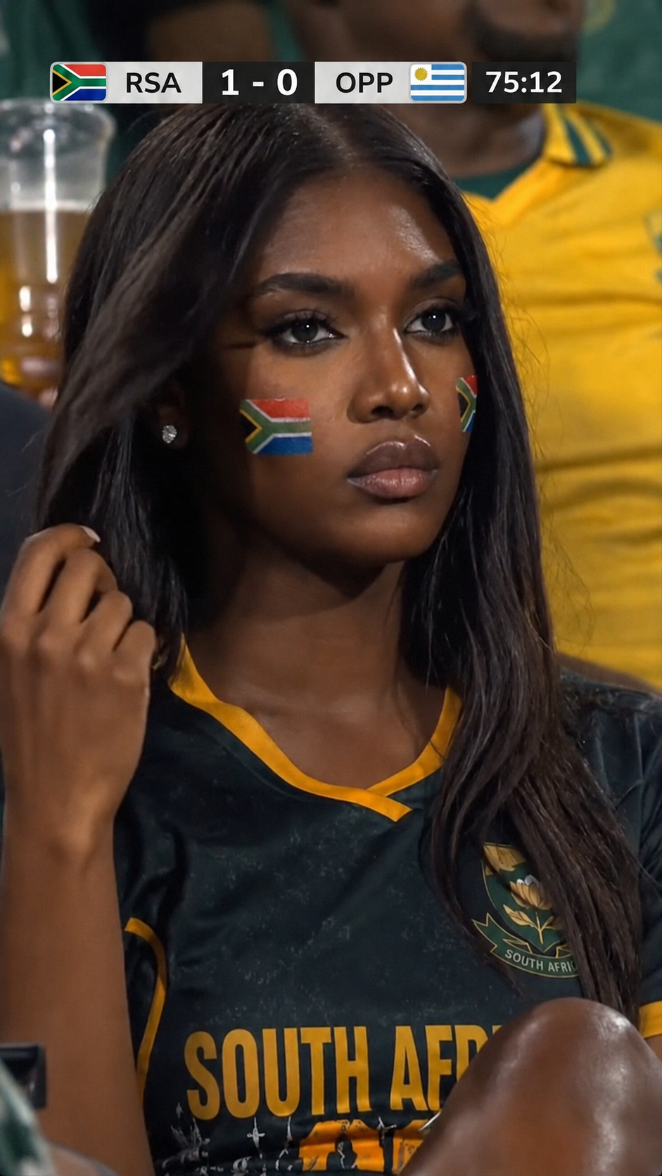 🇿🇦 Cold Allure fan in the World Cup stands